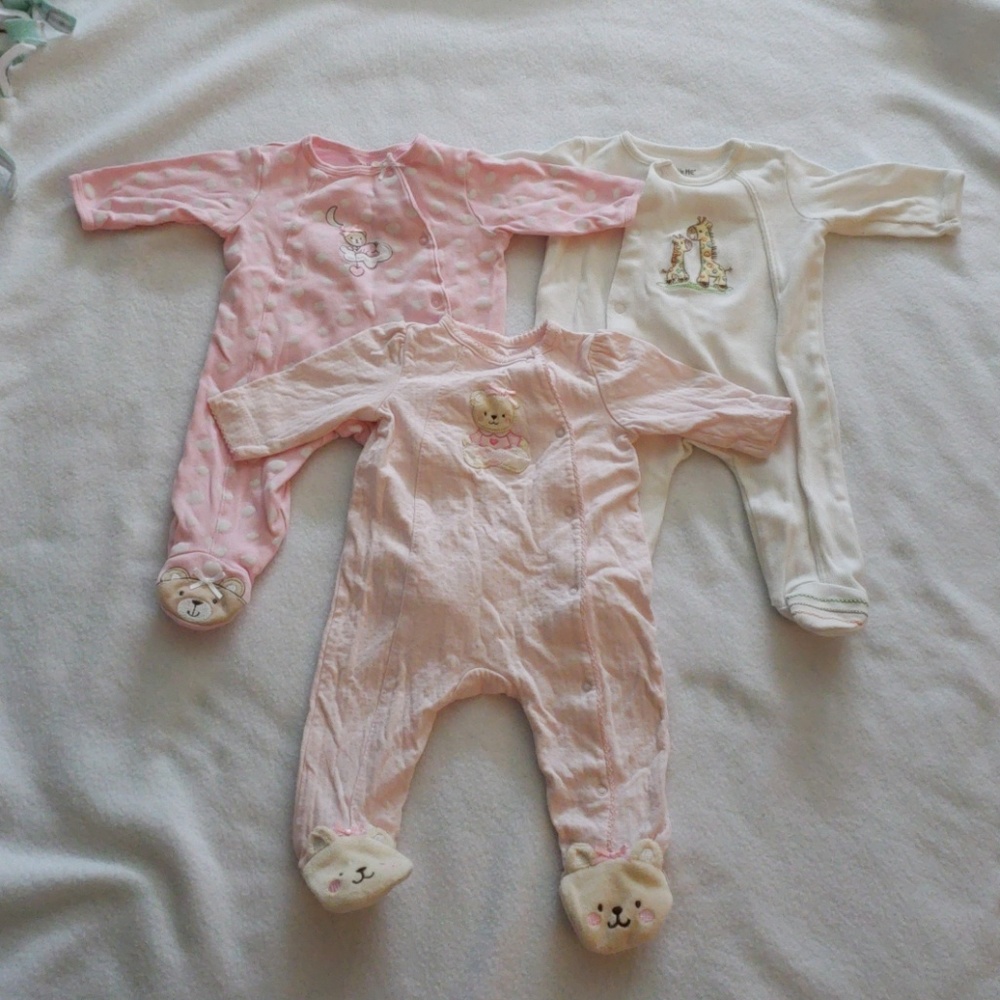 3 Little Me Footie Pajama Bundle
